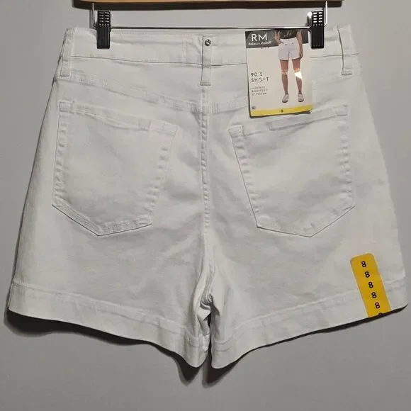Rebecca Minkoff SIZE 8 High Waist White Shorts - Picture 2 of 7